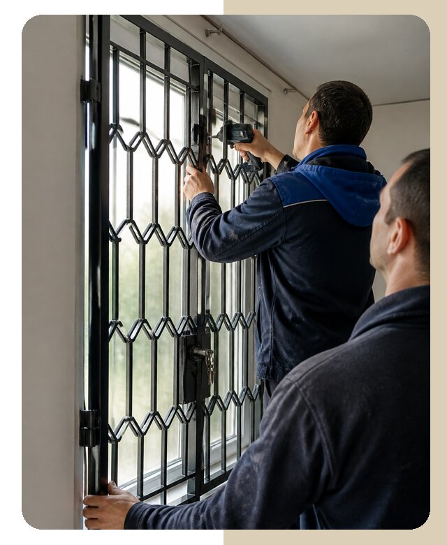 Установка распашных решеток в Крымске цена от 6736 р. | Дверной